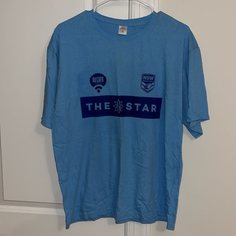 The Blatchys Blues NSW State of Origin Sydney Star Casino Hotel Rugby T shirt L